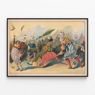 five-clowns-with-one-in-wheelbarrow