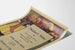 Vintage-Poster Fleisher's Yarns, Wanddekoration mit Strickmuster