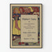 Vintage-Poster Fleisher's Yarns, Wanddekoration mit Strickmuster