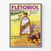 Vintage-Poster Flétobiol - Retro-Wanddekoration Vitamine A B C D