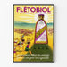 Vintage-Poster Flétobiol Vitamine A B C D Lebertran