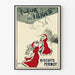 Vintage-Poster Blumen des Schnees Pernot Rote Kekse und Schnee