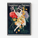 Vintage-Poster Blumen Sie Ihre Fenster Wanddekoration Florale