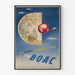 Vintage-Poster BOAC Wanddekoration Reise und Abenteuer