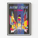 Vintage-Poster New York Fly TWA - Retro-Wanddekoration
