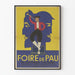 Vintage-Poster Messe von Pau – Retro-Wanddekoration