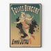 Poster Folies Bergère mit Emma Jutau - Vintage Wanddekoration