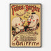 Poster Folies Bergère mit Clowns und Akrobatik