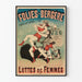Vintage-Poster Folies Bergère - Frauenkämpfe Show