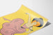 Poster Tänzerin Folies Bergère in Rosa und Gelb