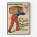 Vintage-Poster Die Familie des Brosseur - Retro-Theater-Wanddekoration