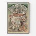Vintage-Plakat Folies-Montholon Show und Konzert Dekoratives Poster