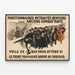 Vintage-Poster Front Populaire - Beamte und Rentner — gerahmtes Bild an der Wand