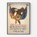 Vintage-Poster Adler und US-Flaggen Food Will Win The War