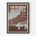 Vintage-Poster Für die Welt und die USA - Patriotische Wanddekoration