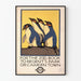Vintage-Poster mit Pinguinen für Tierdekoration an der Wand