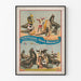 Vintage-Poster von Seelöwen- und Ottertruppe Forepaugh & Sells Brothers