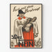 Deutscher Vintage-Poster mit dem Brotvogt – Debatte gegen das Monopol auf Brot