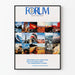 Poster Landkarte der Vereinigten Staaten mit berühmten Landschaften - Forum April 1978