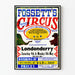 Vintage-Poster Fossett's berühmter Zirkus – Retro-Wanddekoration