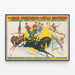 Vintage-Poster von Pferdedressur-Kavaliers im Gleichgewicht — gerahmtes Bild an der Wand