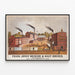 Vintage-Poster der Frank Jones Brewery & Malzfabriken in Portsmouth — gerahmtes Bild an der Wand