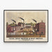 Vintage-Poster der Frank Jones Brauerei & Malzfabriken – Industrielle Wanddekoration — gerahmtes Bild an der Wand
