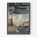 Vintage-Poster Fred Olsen Linier - Meeresdekoration für die Wand