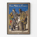 Vintage-Poster Freie Milch für Frankreich - Historische Wanddekoration