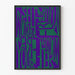 Typografischer Poster Freie Frau Befreie dich Grün und Violett