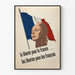 Vintage-Poster Freiheit für Frankreich und die Franzosen