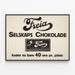 Vintage-Poster Freia Selskaps Schokolade Wanddekoration — gerahmtes Bild an der Wand