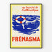 Vintage-Poster Frénasma zur Hilfe für Asthmatiker – Retro-Wanddekoration
