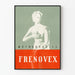 Vintage-Werbeplakat für medizinische Werbung Frénovex