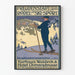 Vintage-Poster Freudenstadt Schwarzwald Ski- und Rodelsport