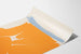 Abstraktes orange-blaues Poster Friedel Dzubas