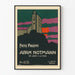 Vintage-Poster Fritz Philippi - Adam Notmann, Silhouette einer Burg bei Sonnenuntergang