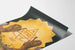 Symbolischer Poster mit Löwen und strahlendem Davidstern