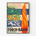 Vintage-Poster Jahreszeiten und Forch-Bahn Wanddekoration