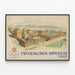 Vintage-Poster Frydenlunds Bryggeri Oslo – Industrielle Wanddekoration — gerahmtes Bild an der Wand