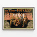 Vintage-Poster Funny Geo. Sidney als Busy Izzy - Retro-Wanddekoration — gerahmtes Bild an der Wand