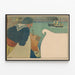 Vintage-Poster zur Postverbindung Ostende-Dover — gerahmtes Bild an der Wand