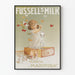 Vintage-Werbeplakat Fussell's Milk Wanddekoration für Kinder und Schmetterlinge