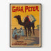 Vintage-Poster Gala Peter Milchschokolade mit Kamel