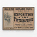 Kunstfotografie-Ausstellung Poster Galerie Durand-Ruel 1895 — gerahmtes Bild an der Wand