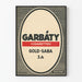 Vintage-Poster Werbung Garbáty Zigaretten Gold-Saba