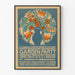 Vintage-Dekorposter Gartenparty Blumendekor
