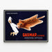 Vintage-Poster Gasmar Legende - Originelle Retro-Wanddekoration — gerahmtes Bild an der Wand