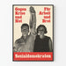 Vintage-Politikposter gegen die Krise und für Arbeit und Brot