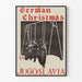 Vintage-Poster Deutscher Weihnachten in Jugoslawien - Authentische Wanddekoration